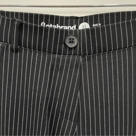 Betabrand Pinstripe Petite Bootcut Yoga Dress Pants Black Size XS - Picture 4 of 8